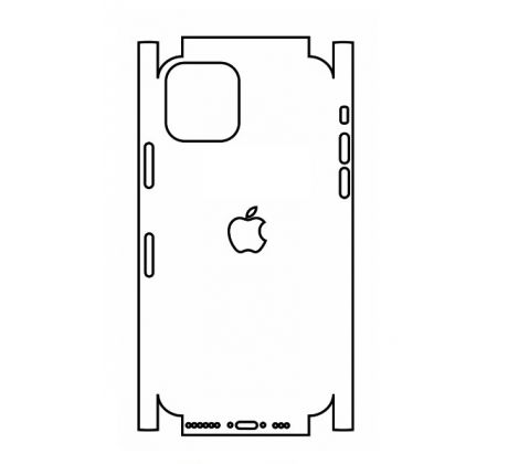 Hydrogel - zadná ochranná fólia (full cover) - iPhone 11 Pro Max - typ výrezu 9