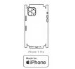 Hydrogel - zadná ochranná fólia (full cover) - iPhone 11 Pro Max - typ výrezu 8