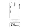 Hydrogel - matná zadná ochranná fólia (full cover) - iPhone 11 Pro Max - typ výrezu 4