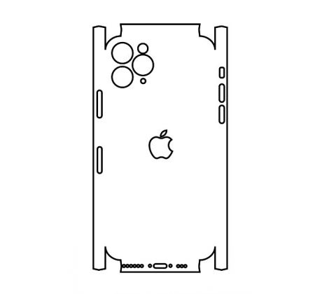 Hydrogel - zadná ochranná fólia (full cover) - iPhone 11 Pro Max - typ výrezu 2