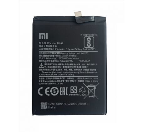 Batéria Xiaomi Redmi Note 6 Pro, Mi A2 Lite BN47 4000mAh