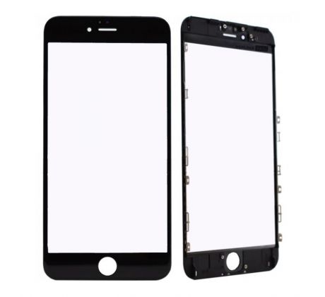 Oleofóbne náhradné čierne predné sklo s rámom na iPhone 6S