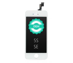 Biely LCD displej iPhone 5S + dotyková doska OEM