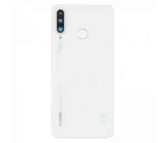 Huawei P30 lite - Zadný kryt - biely - so sklíčkom zadnej kamery (variant 48MP kamera) (náhradný diel)