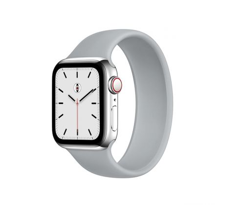Remienok pre Apple Watch (38/40/41mm) Solo Loop, veľkosť S - šedý