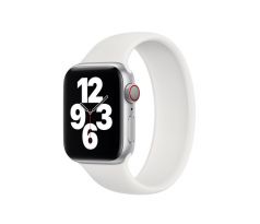 Remienok pre Apple Watch (42/44/45mm) Solo Loop, veľkosť S - biely 