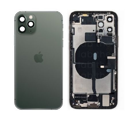 Apple iPhone 11 Pro - Zadný Housing (Midnight Green) s predinštalovanými dielmi