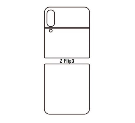 Hydrogel - zadná ochranná fólia - Samsung Galaxy Z Flip 3 5G 