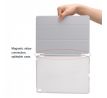 TriFold Smart Case - kryt so stojančekom pre iPad 2/3/4 - šedý + Ochranné tvrdené sklo s inštalačným rámikom 