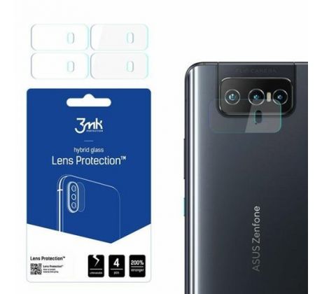 4x Hybridné ohybné ochranné sklo zadnej kamery - Asus Zenfone 8 Flip 5G