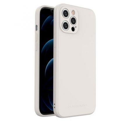 iPhone 12 Pro Max Silicone Case - biely