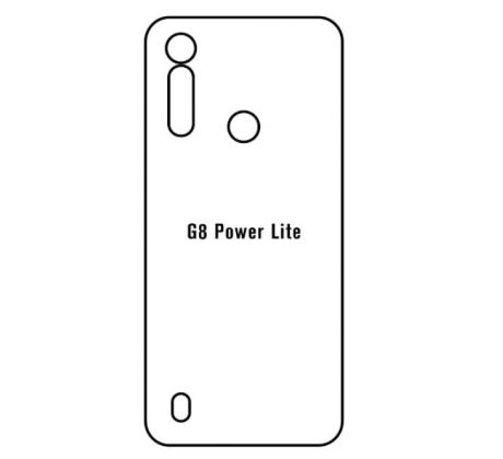 Hydrogel - matná zadná ochranná fólia - Motorola Moto G8 Power Lite