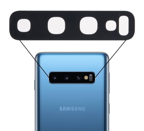 Náhradné sklo zadnej kamery - Samsung Galaxy S10+ (S10 Plus)