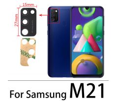 Náhradné sklo zadnej kamery - Samsung Galaxy M21