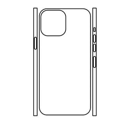 Hydrogel - zadná ochranná fólia (full cover) - iPhone 13 Pro - typ výrezu 2