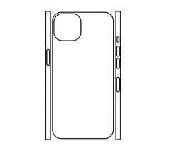 Hydrogel - zadná ochranná fólia (full cover) - iPhone 13 mini - typ výrezu 2