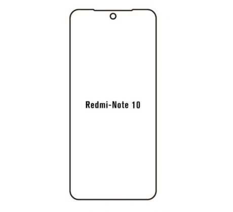 Hydrogel - matná ochranná fólia - Xiaomi Redmi Note 10 