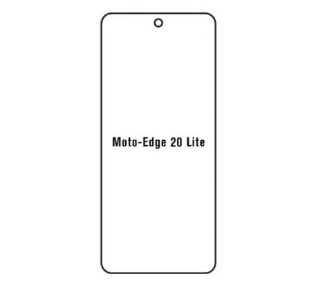 Hydrogel - matná ochranná fólia - Motorola Edge 20 Lite