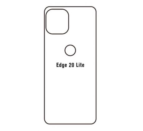 Hydrogel - matná zadná ochranná fólia - Motorola Edge 20 Lite