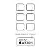 Hydrogel - 6x matná ochranná fólia - Apple Watch 4 (40mm) 