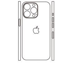 Hydrogel - zadná ochranná fólia (full cover) - iPhone 13 Pro Max - typ výrezu 8