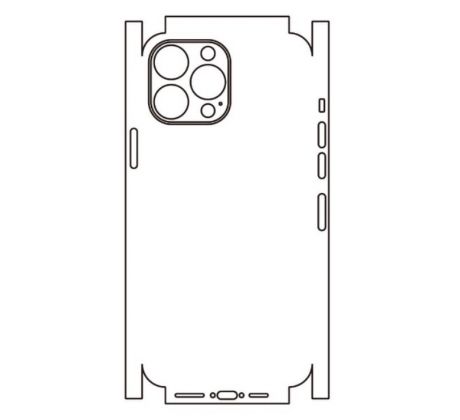 Hydrogel - zadná ochranná fólia (full cover) - iPhone 13 Pro Max - typ výrezu 9