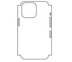 Hydrogel - zadná ochranná fólia (full cover) - iPhone 13 Pro - typ výrezu 10