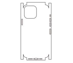Hydrogel - zadná ochranná fólia (full cover) - iPhone 13 Pro - typ výrezu 6