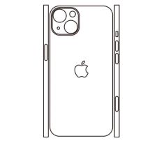 Hydrogel - zadná ochranná fólia (full cover) - iPhone 13 - typ 6