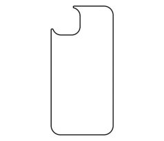 Hydrogel - matná zadná ochranná fólia - iPhone 13 - typ výrezu 3