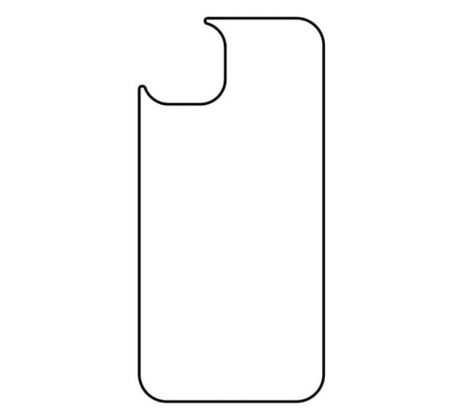 Hydrogel - zadná ochranná fólia - iPhone 13 mini - typ výrezu 4