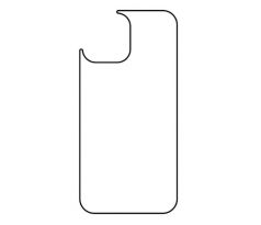Hydrogel - zadná ochranná fólia - iPhone 13 Pro - typ výrezu 4