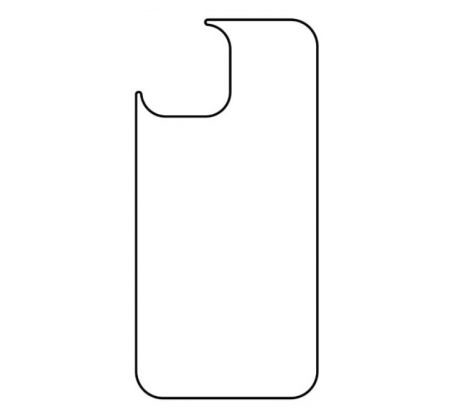 Hydrogel - matná zadná ochranná fólia - iPhone 13 Pro Max - typ výrezu 4