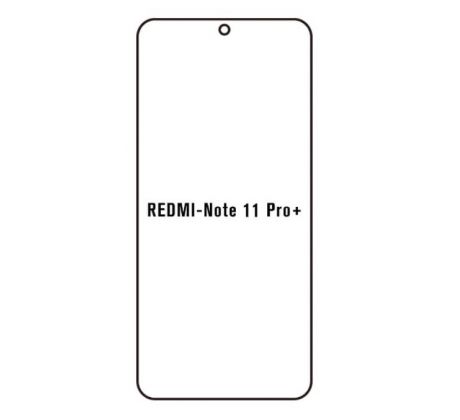 Hydrogel - Privacy Anti-Spy ochranná fólia - Xiaomi Redmi Note 11 Pro+
