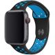 Remienok pre Apple Watch (38/40/41mm) Sport, black-light blue (veľkosť L)