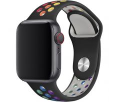 Remienok pre Apple Watch (38/40/41mm) Sport, black-colorful (veľkosť L)