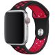 Remienok pre Apple Watch (42/44/45mm) Sport, black-red (veľkosť L)
