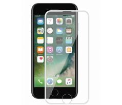 5D Hybrid ochranné sklo iPhone 7/iPhone 8/SE 2020 s tvrdenými okrajmi - biele