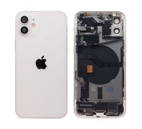 Apple iPhone 12 - Zadný housing s predinštalovanými dielmi (biely)