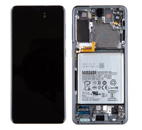Original displej Samsung Galaxy S21 Phantom Grey + batéria (Service Pack)
