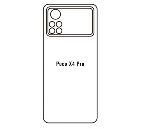 Hydrogel - matná zadná ochranná fólia - Xiaomi Poco X4 Pro 5G