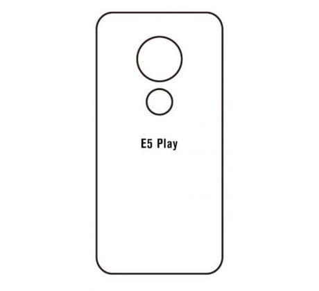Hydrogel - matná zadná ochranná fólia - Motorola Moto E5 Play