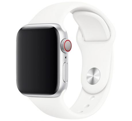 Remienok pre Apple Watch (38/40/41mm) Sport Band, White, veľkosť S/M