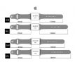 Remienok pre Apple Watch (38/40/41mm) Sport Band, Dark Slate Gray, veľkosť S/M