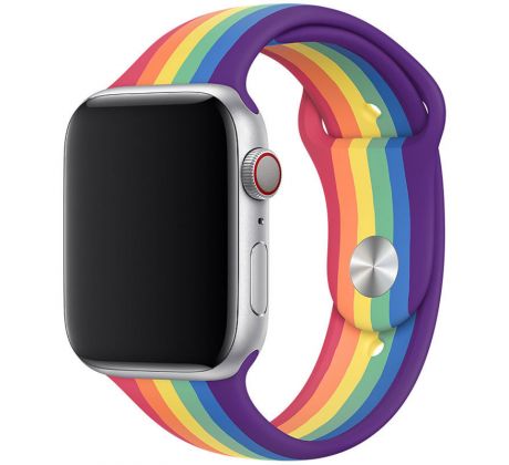 Remienok pre Apple Watch (38/40/41mm) Sport Band, Rainbow, veľkosť S/M