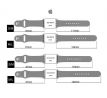 Remienok pre Apple Watch (42/44/45mm) Sport Band, Dark Cherry, veľkosť M/L