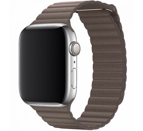 Koženkový remienok Leather Loop pre Apple Watch (42/44/45mm) Brown