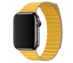 Koženkový remienok Leather Loop pre Apple Watch (38/40/41mm) Meyer Lemon