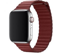 Koženkový remienok Leather Loop pre Apple Watch (38/40/41mm) Red