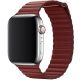 Koženkový remienok Leather Loop pre Apple Watch (38/40/41mm) Red
